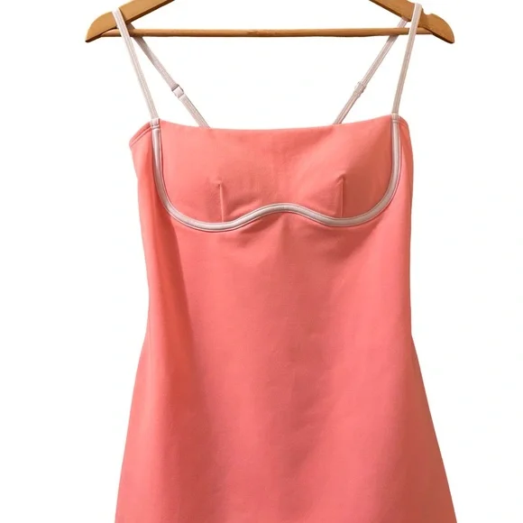 Alo Yoga Airbrush Streamlined Dress Neon Bubblegum Sz S - Picture 7 of 13